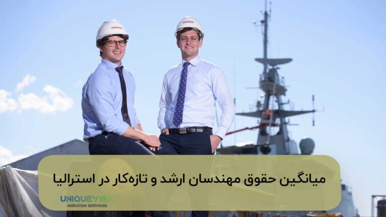 میانگین حقوق در استرالیا برای مهندسان در شرکتهای معمولی