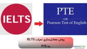 معادل سازی نمرات آیلتس به پی تی ای
